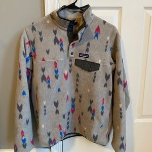 Patagonia Synchilla Lightweight Snap-T Pullover  Jacket  in Grey size small